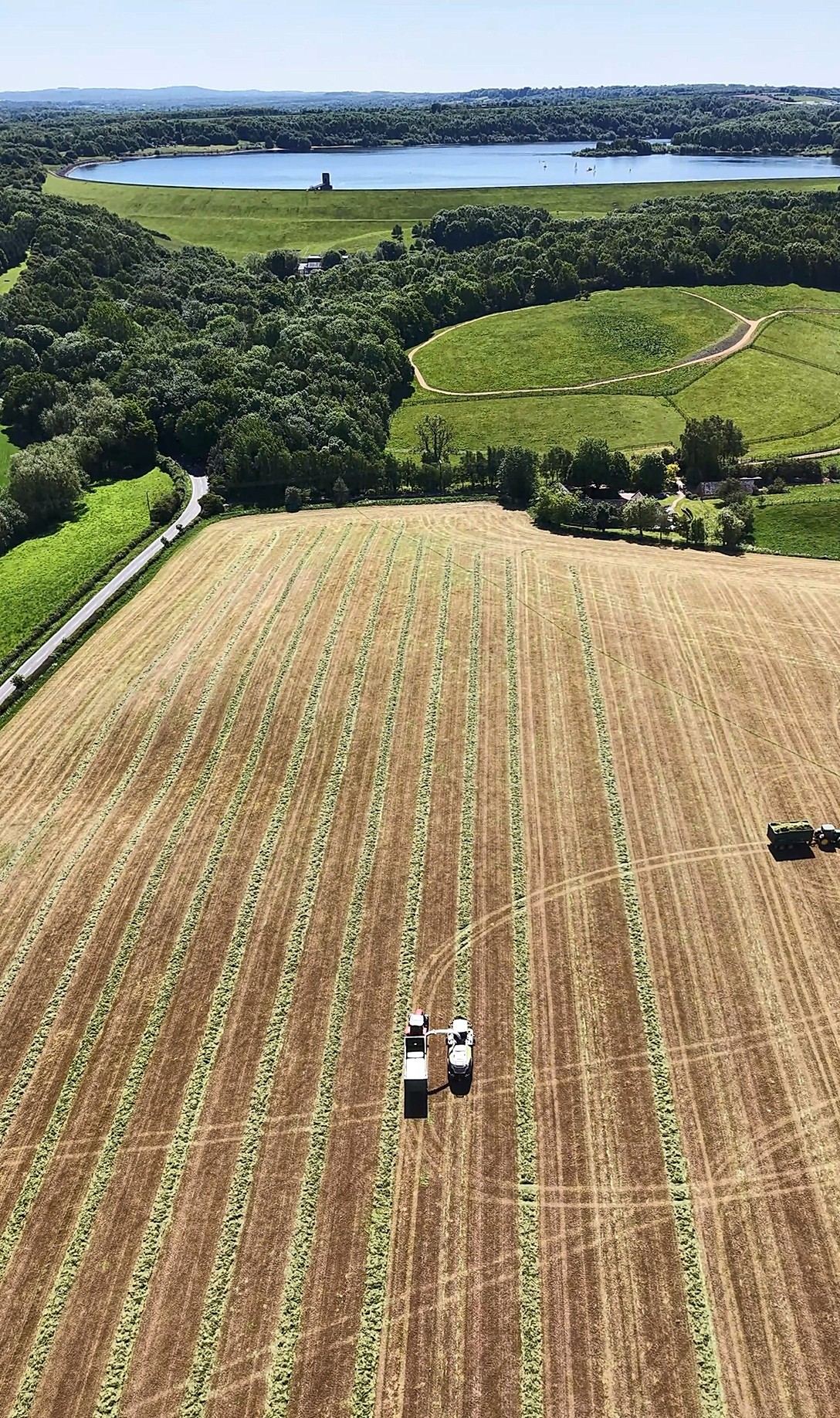 Grass silaging aerial video